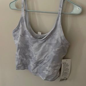 Brand new grey camo crop tank